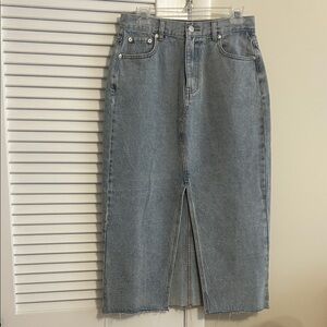 Denim Maxi Skirt